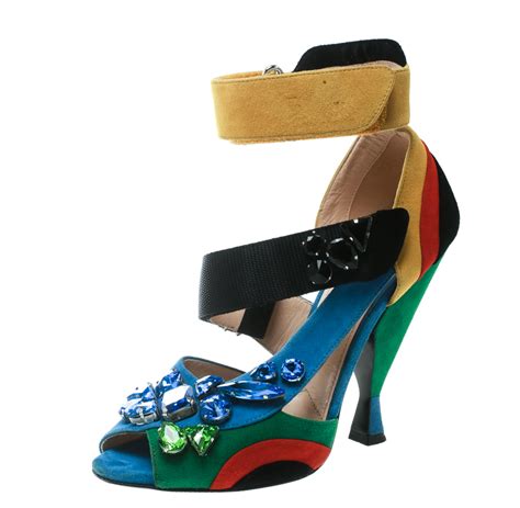 prada asymmetrical ankle strap sandal|Prada shoes for women.